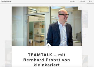 Bernhard Probst kleinkariert im Teamtalk mit Dunckelfeld